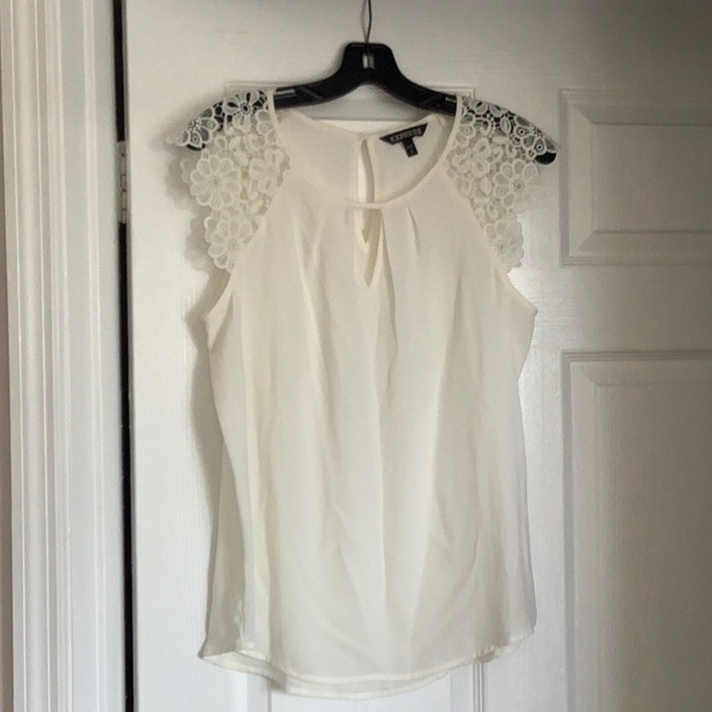 Beige blouse from Express